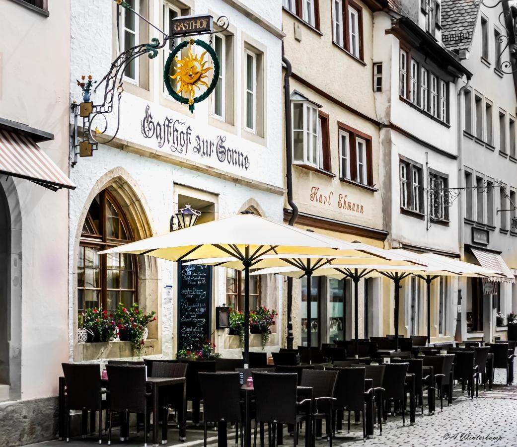 Hotel Sonne - Das Kleine Altstadt Hotel Rothenburg ob der Tauber Exterior photo